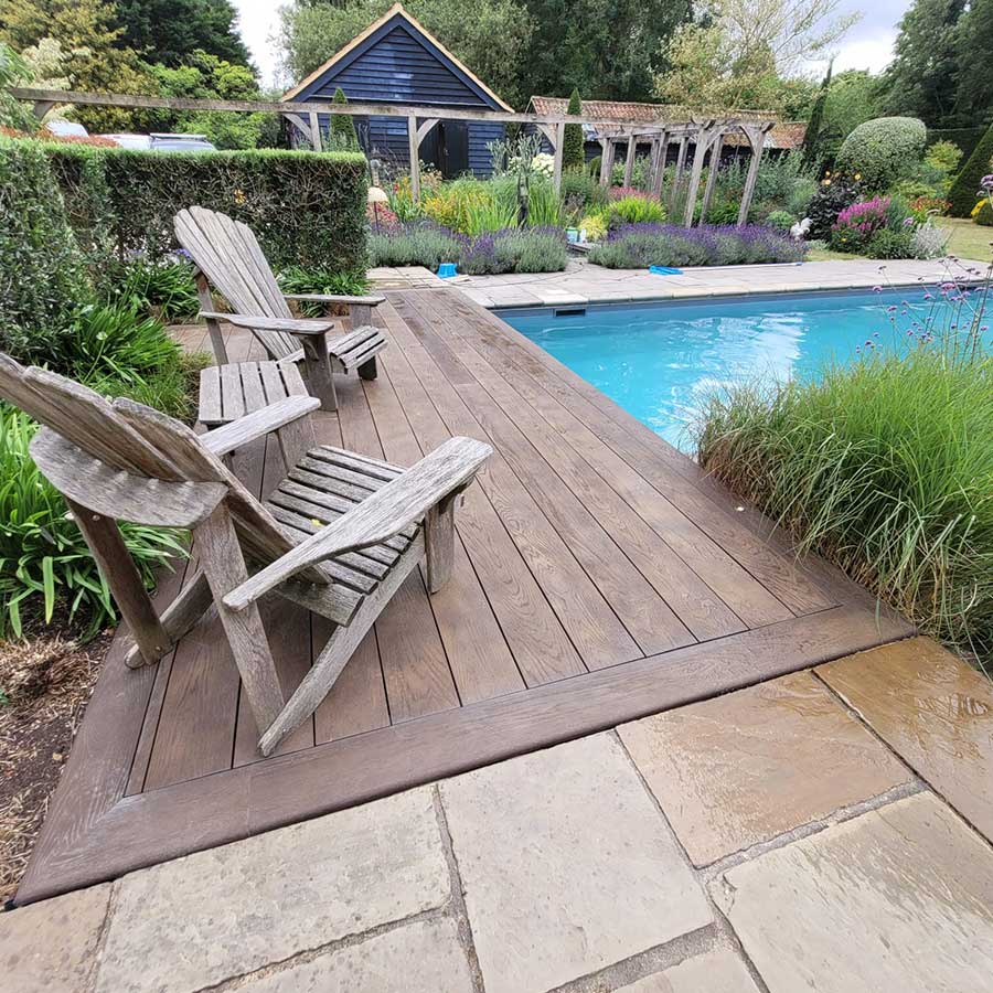 Decking by the Pool in Cambridge 11